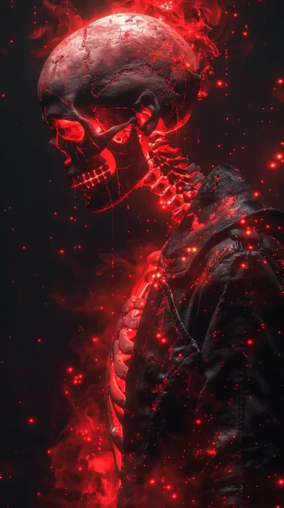 Geometric Skeleton in Red