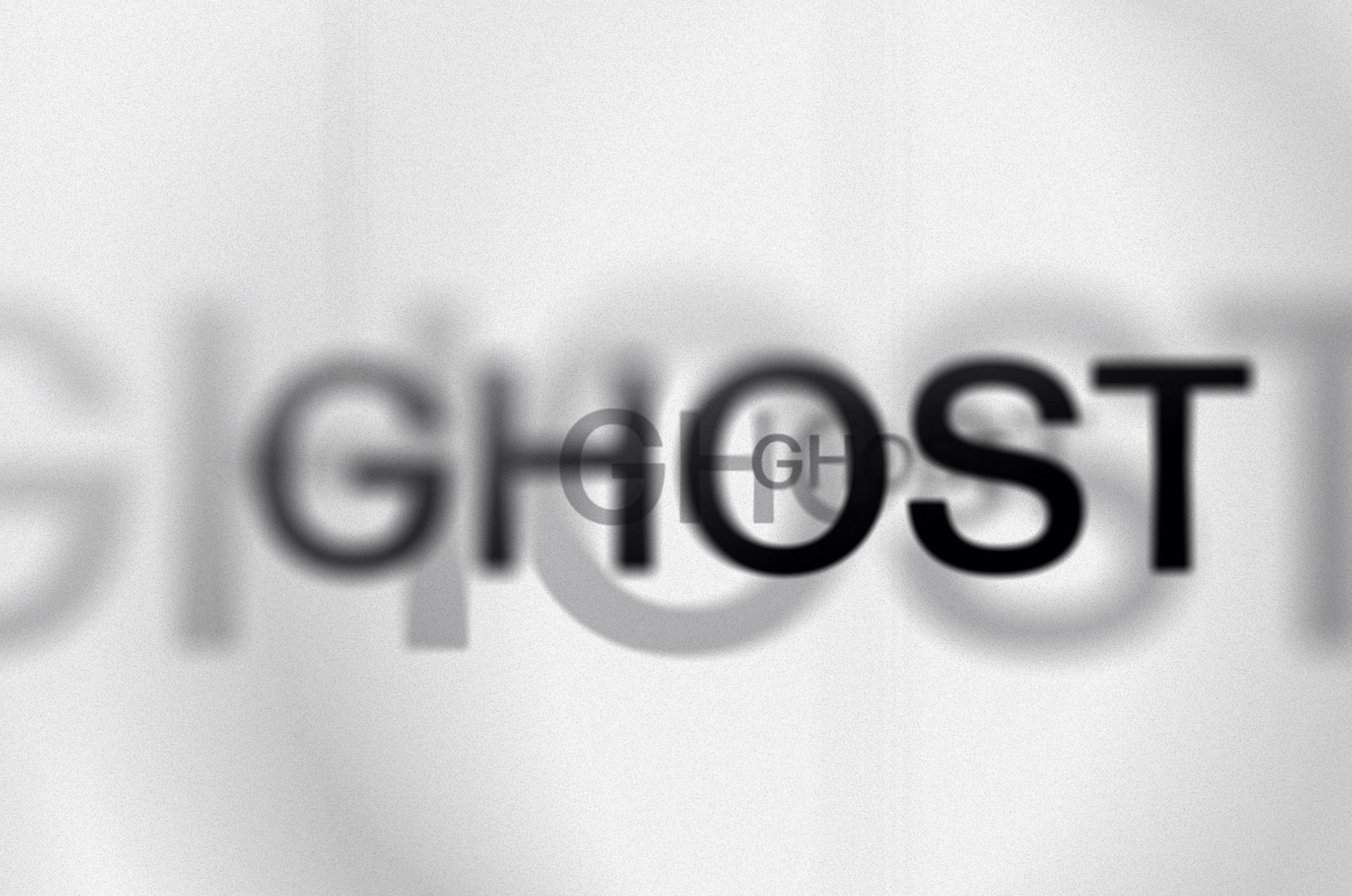 Ghost letters Text Effect FREE PSD