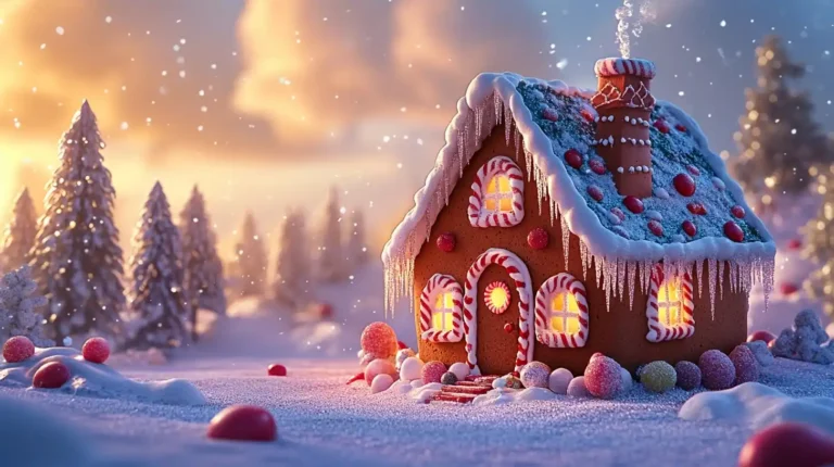 Gingerbread House in Festive Style