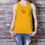 Girl in Tank Top Mockup With no Face