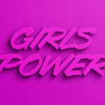 Girls Power Pink Text Effect