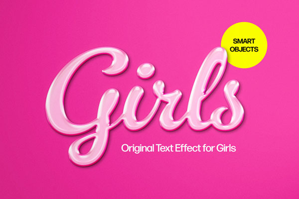 Girls Text Effect