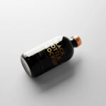 Glass Bottle Mockup of 5 Different Views