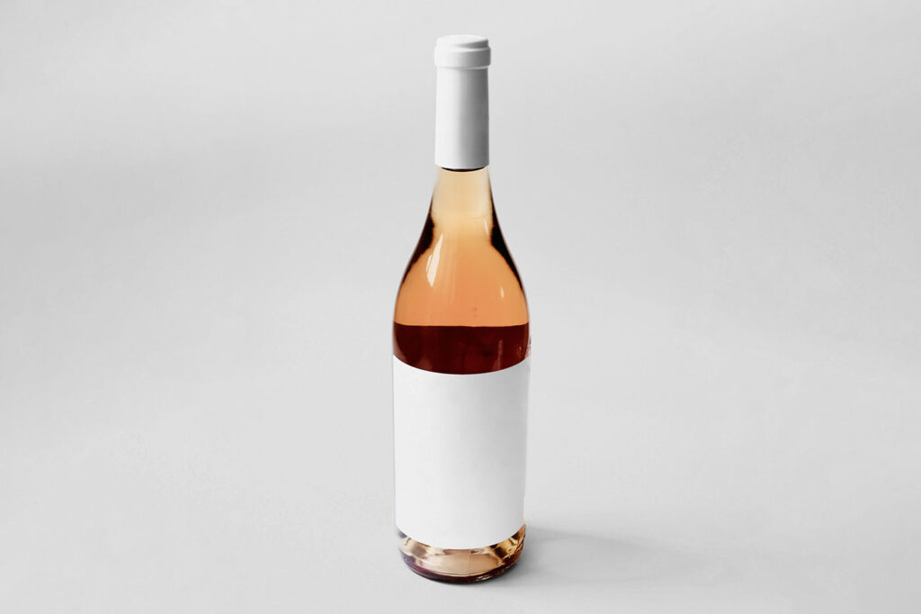 Glass Wine Bottle Mockup