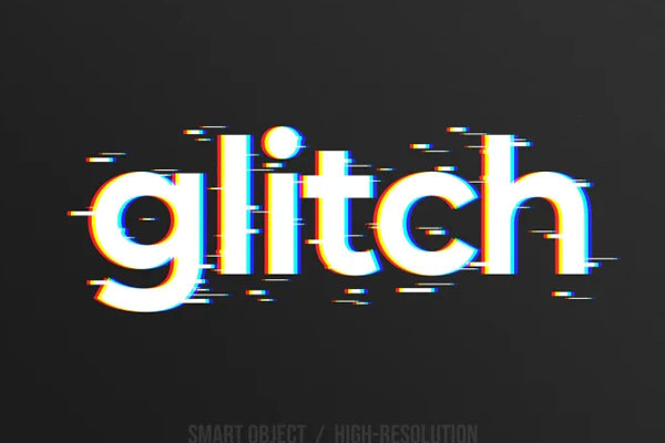 Simple Glitch Text Effect