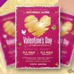Glitter Valentine’s Day Flyer Template