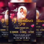 Glitter Valentine’s Day Flyer Template