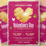 Glitter Valentine’s Day Flyer Template