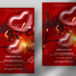 Glitter Valentine’s Day Flyer Template