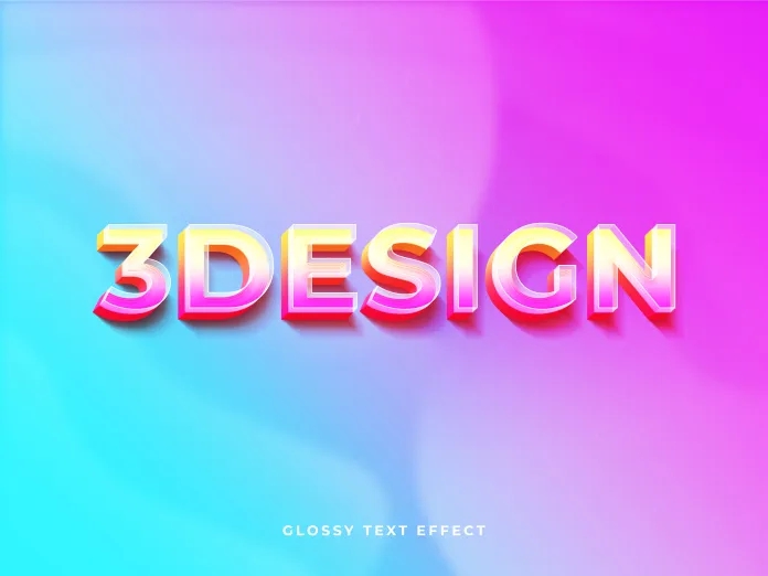 Glossy 3D Logo / Text Effect