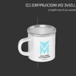 Glossy Metallic Mug Mockup