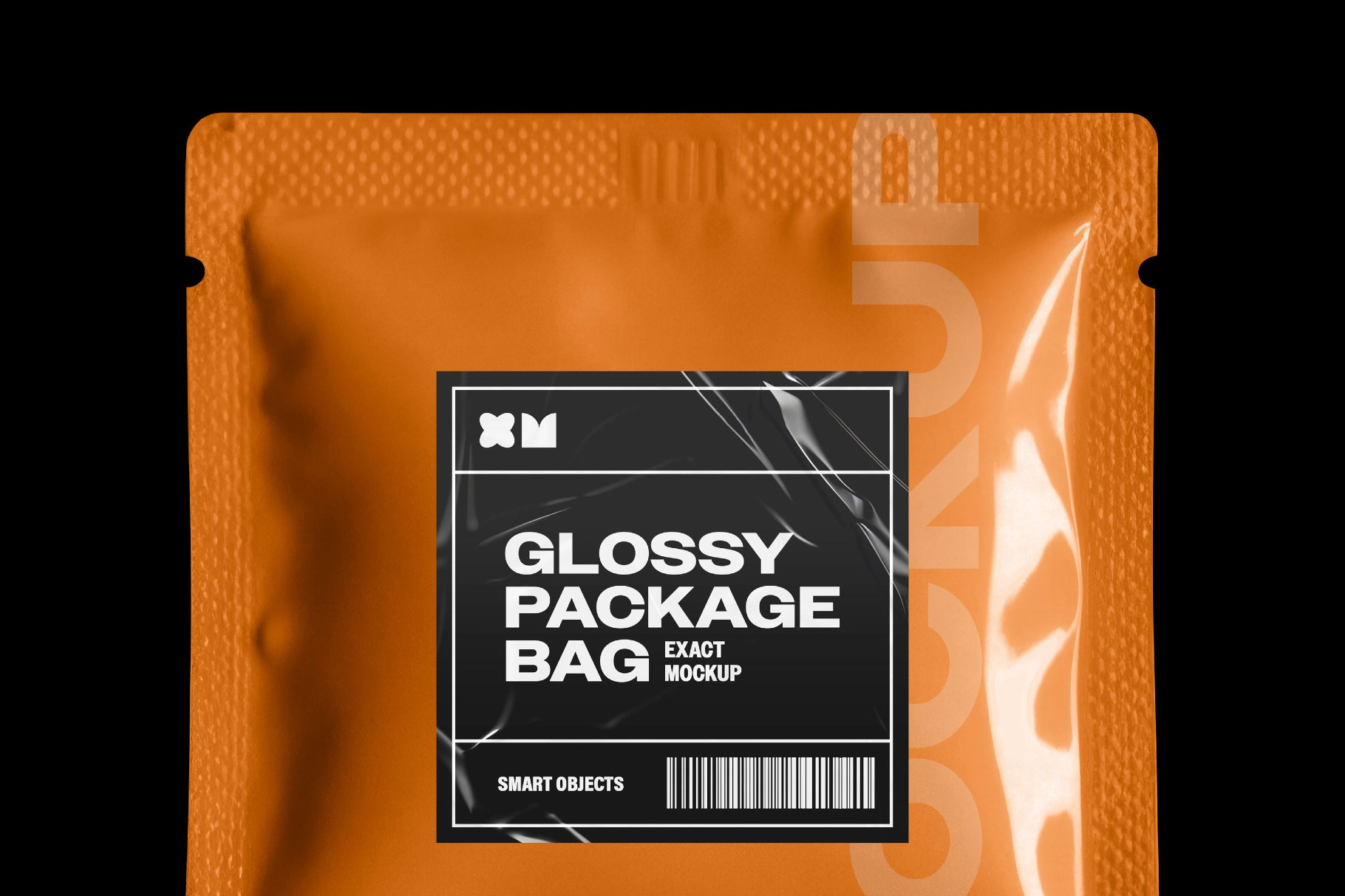 Free Glossy Sachet Bag Mockup PSD Template
