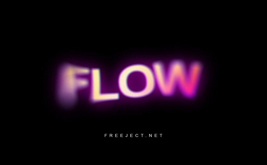 Glow Blurry Text Effect