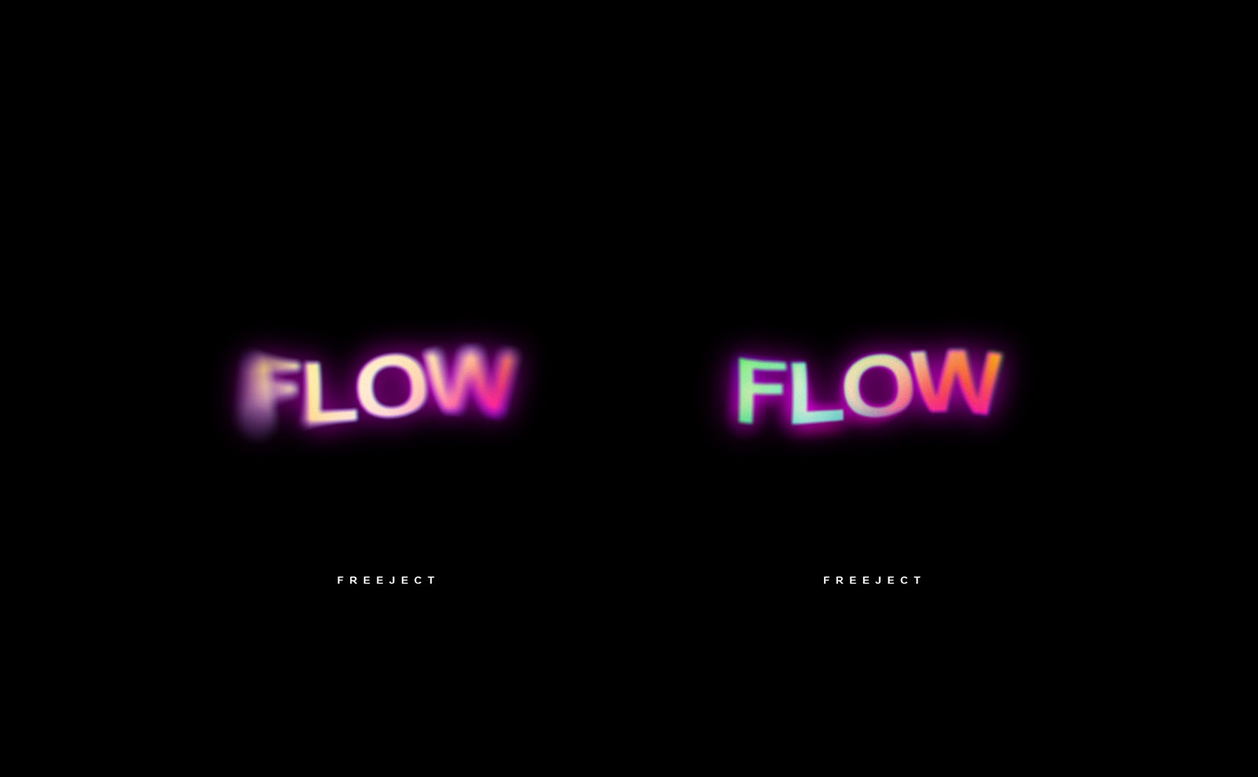 Glow Blurry Text Effect FREE PSD