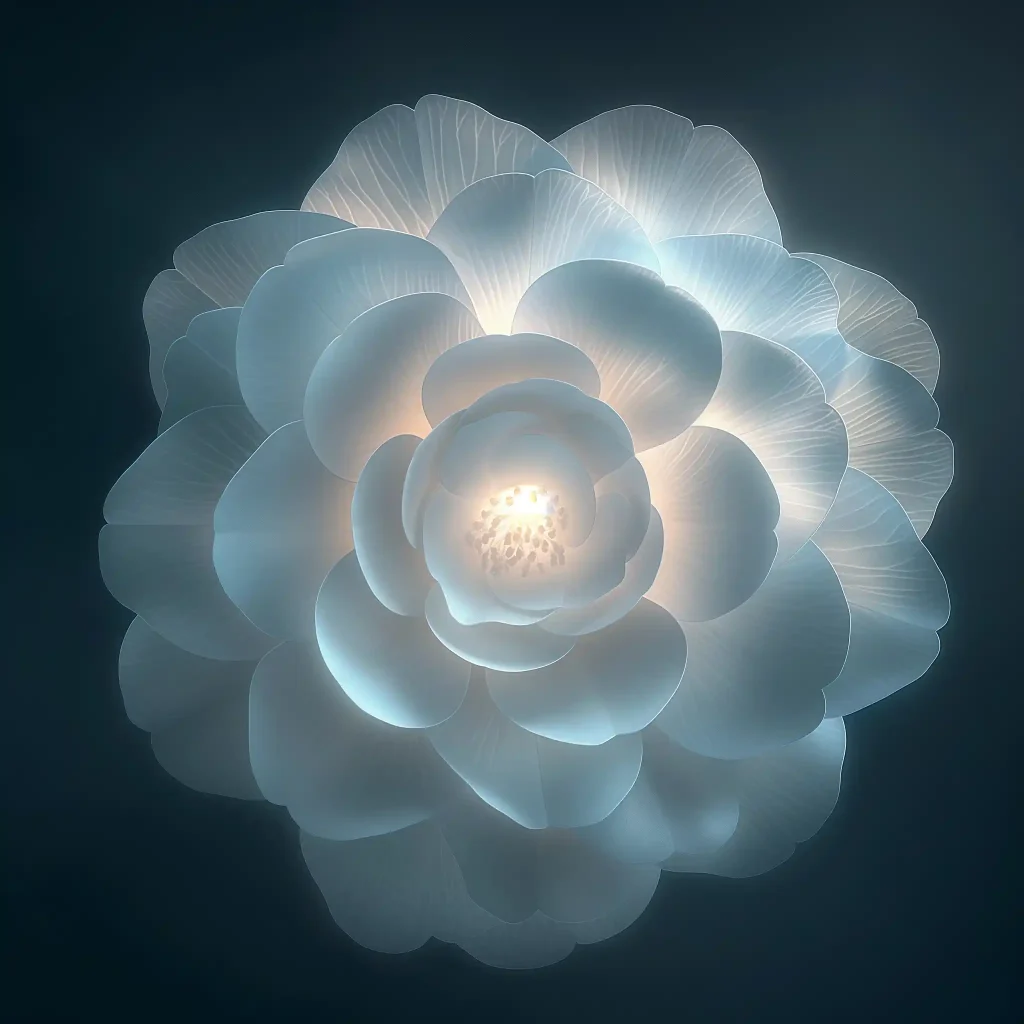 Glowing Camellia Sphere