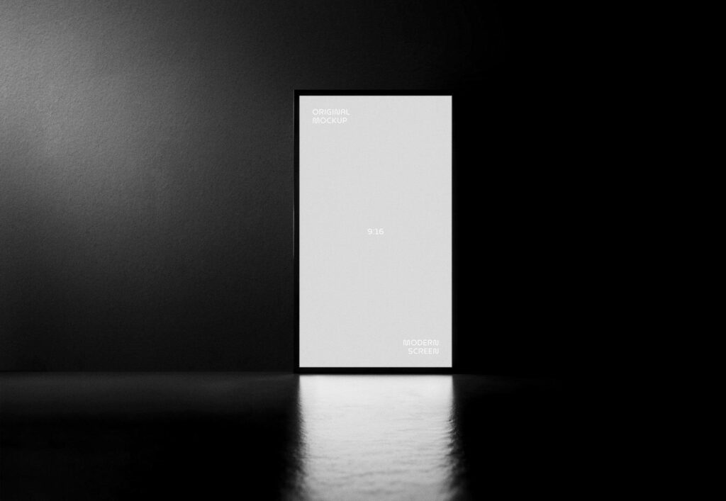 Glowing Screen Mockup