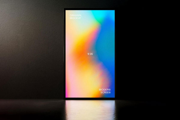 Glowing Screen Mockup