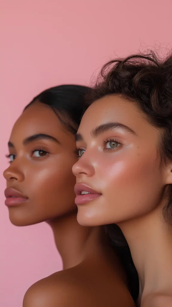 Glowing Skin Models Portrait