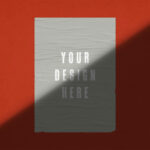 Glued Poster Mockup with Shadow Overlay