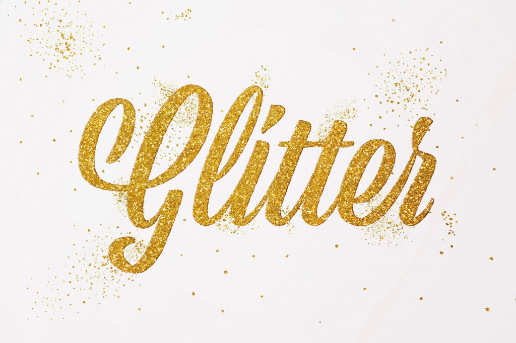 Gold Glitter Logo / Text Effect