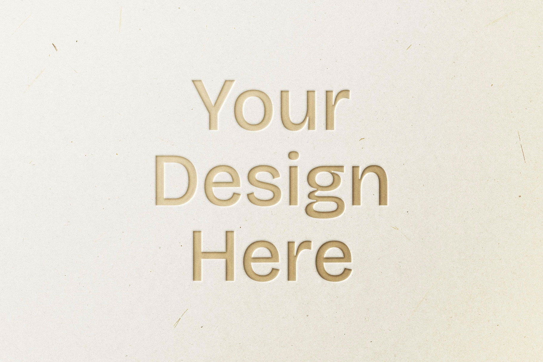 Free Gold Letterpressed Logo Mockup PSD Template