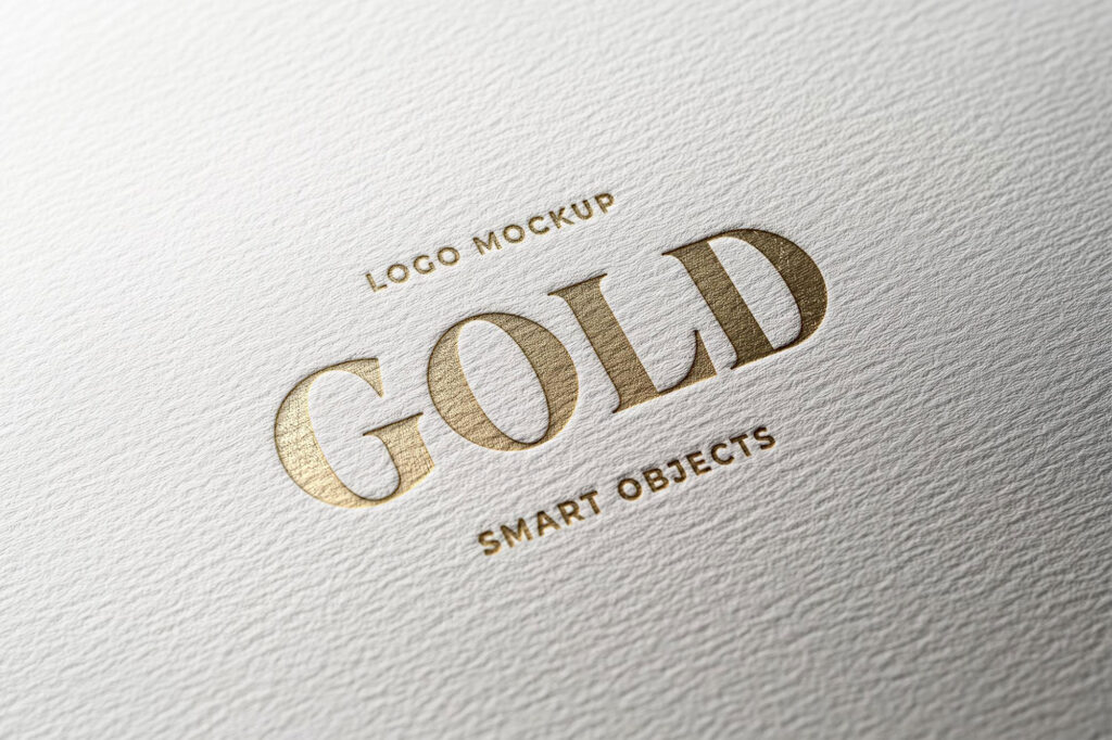 Gold Logo Mockup
