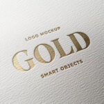 Gold Logo Mockup