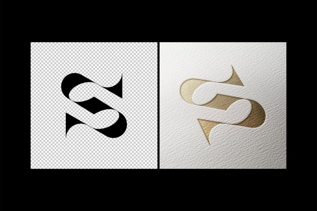 Gold Logo Mockup