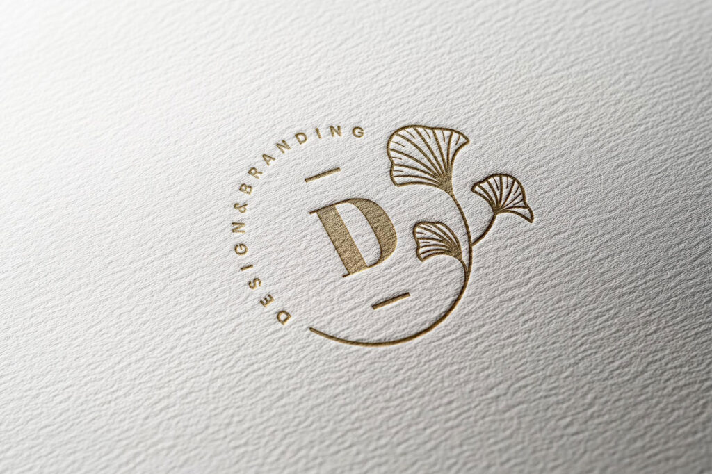 Gold Logo Mockup