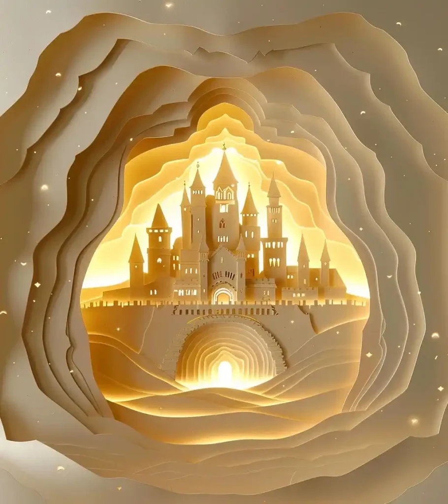 Golden City Paper Cutouts