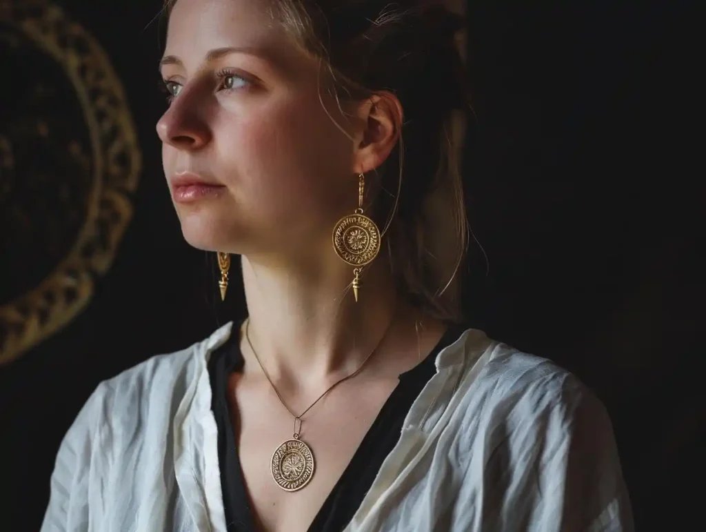 Golden Necklace Portrait