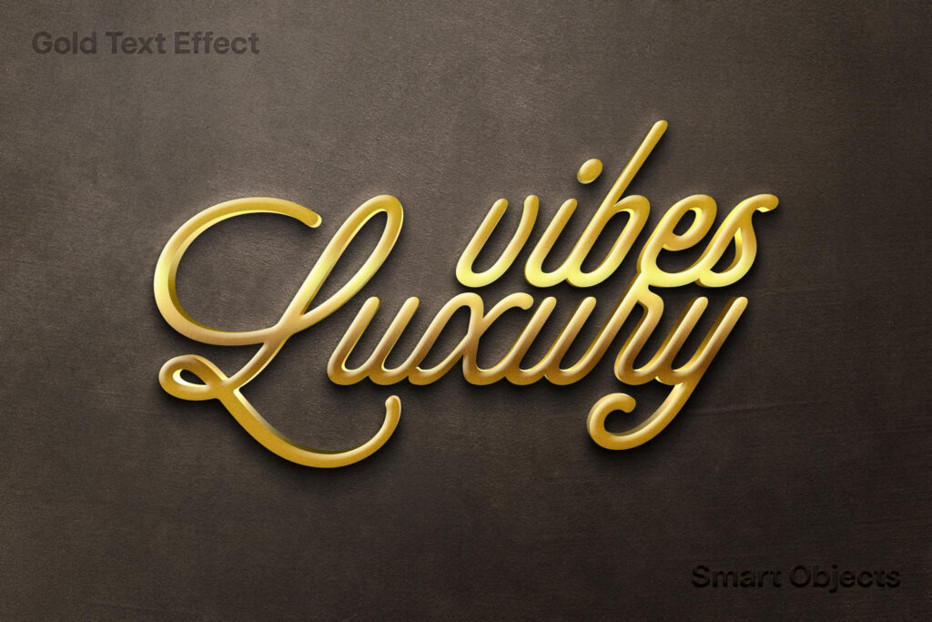 Golden Text Effect / Logo Mockup