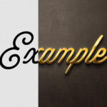Golden Text Effect / Logo Mockup