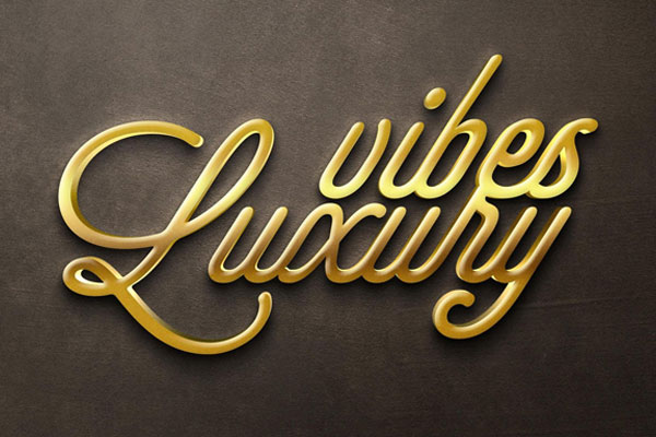 Golden Text Effect / Logo Mockup