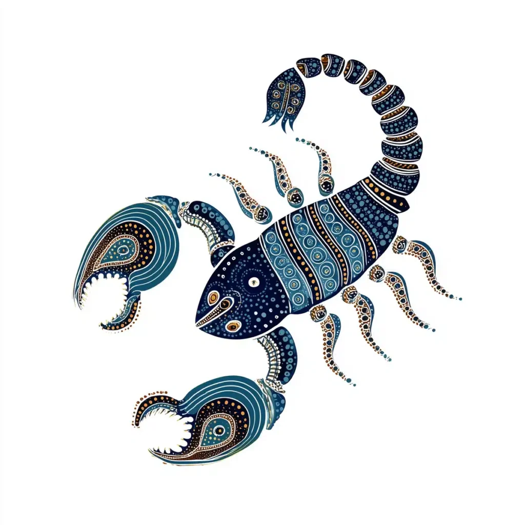 Gond Scorpio Vector Design