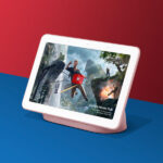 Google Home Hub Mockup in the Half-Side View