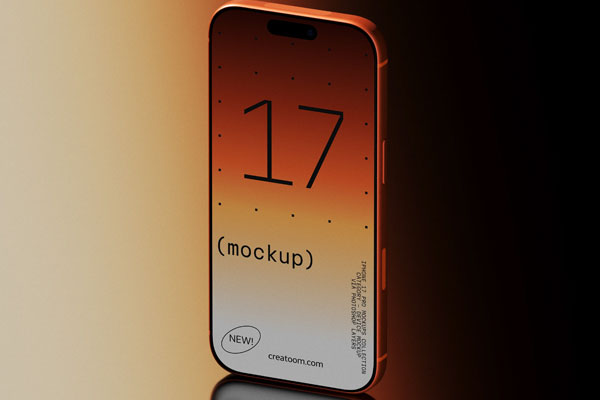 Gradient iPhone 17 Pro Mockup