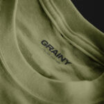Grainy Neck Label T-Shirt Mockup