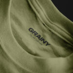 Grainy Neck Label T-Shirt Mockup