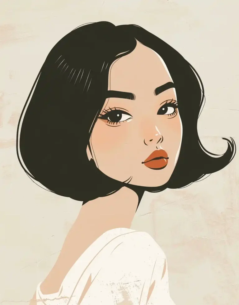 Graphic Chinese Girl Poster ai prompt preview