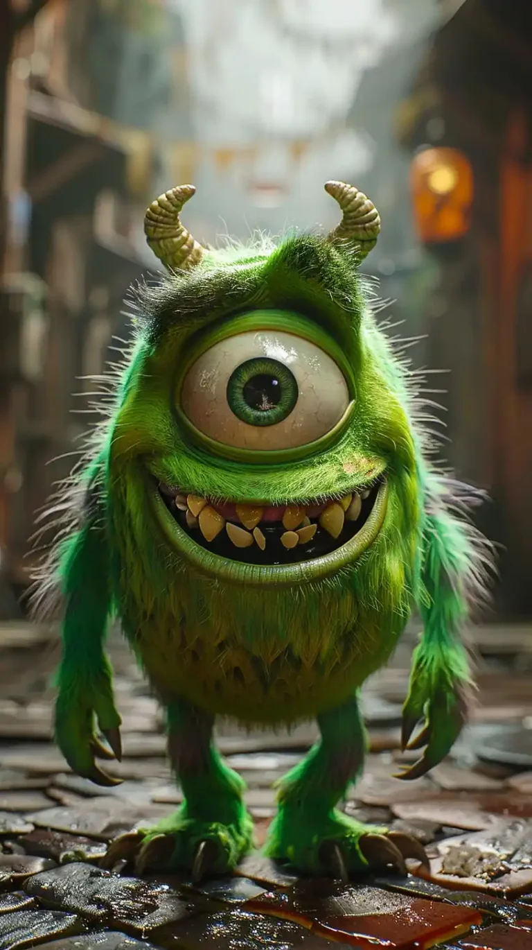 Graphic Mike Wazowski Portrait ai prompt preview