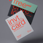 Gravity Card and Stationery Mockup in Facing View