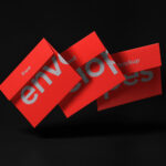 Gravity Invitation Envelope Mockup in Front Vision
