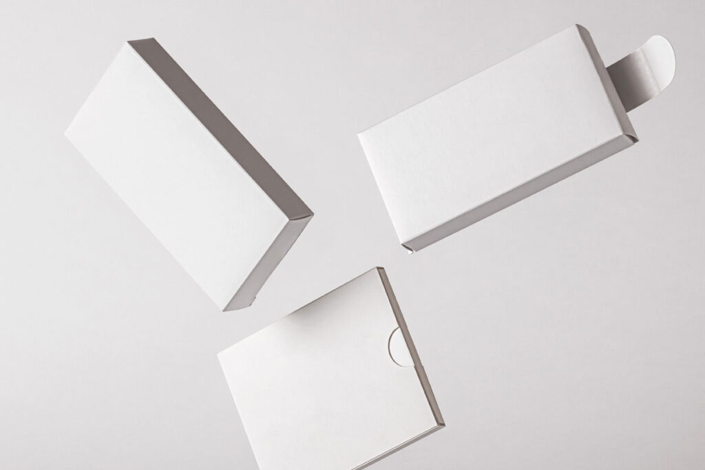 Gravity Product Boxes Branding Mockup