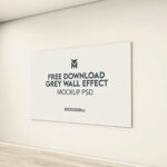 Grey Wall Effect Mockup