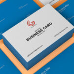 Grid Brand Business Card Mockup