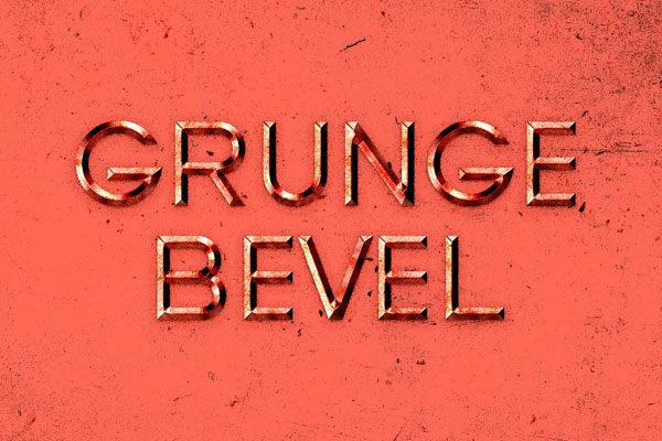 Grunge Bevel Logo / Text Effect