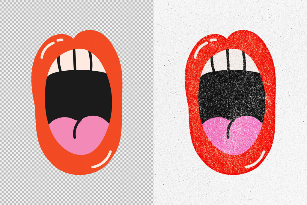 Grunge Ink Stamp Text and Logo Effect