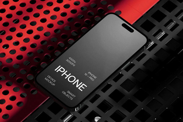 Grunge iPhone 16 Pro Mockup
