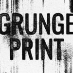 Grunge Print Text Effect